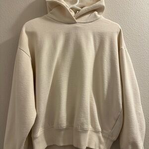 a new day Cream Oversized Hoodie Sweatshirt